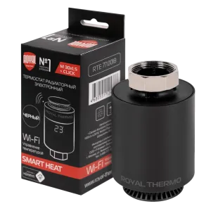 Термостат радиаторный электронный Royal Thermo Smart Heat, черный