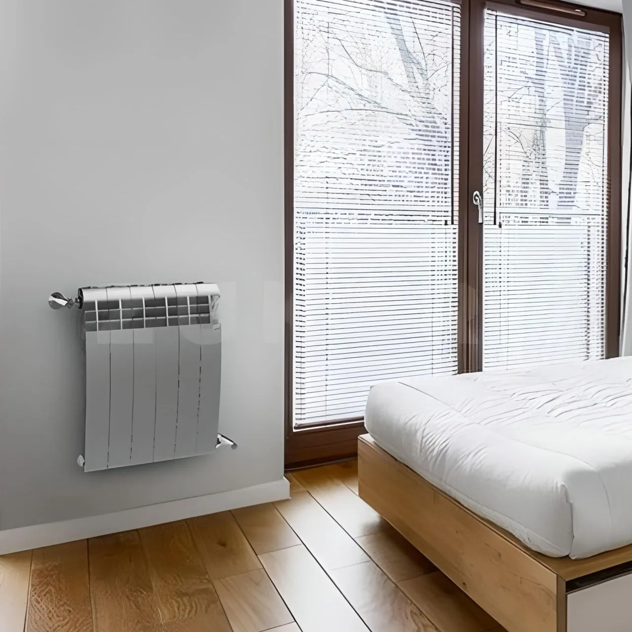 Радиатор секционный биметалл Royal Thermo BiLiner 350 /Silver Satin - 6 секц. [6 секц., Боковое, НС-