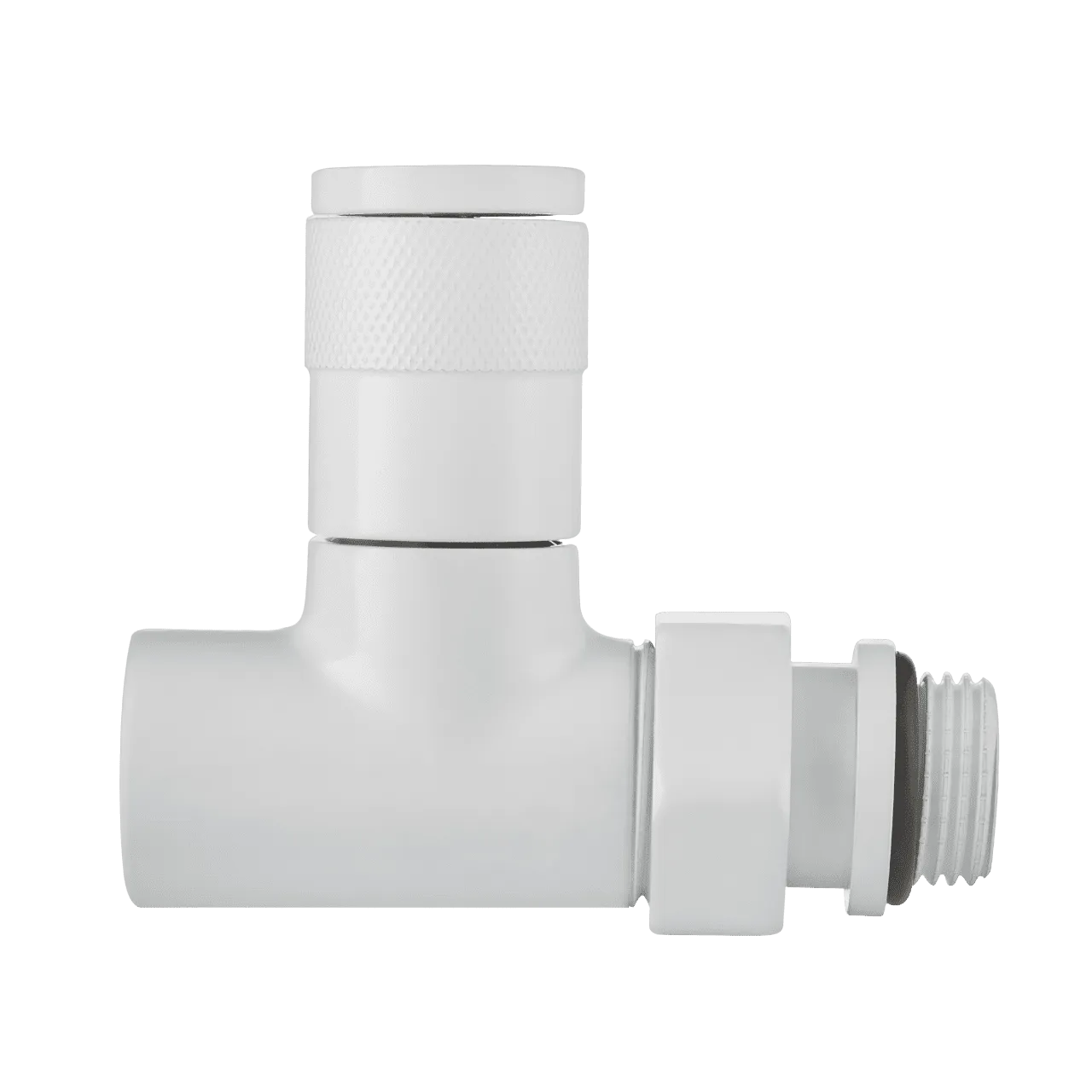 Набор дизайн вентилей Royal Thermo PIANO, прямой (белый) 1 2 (8)