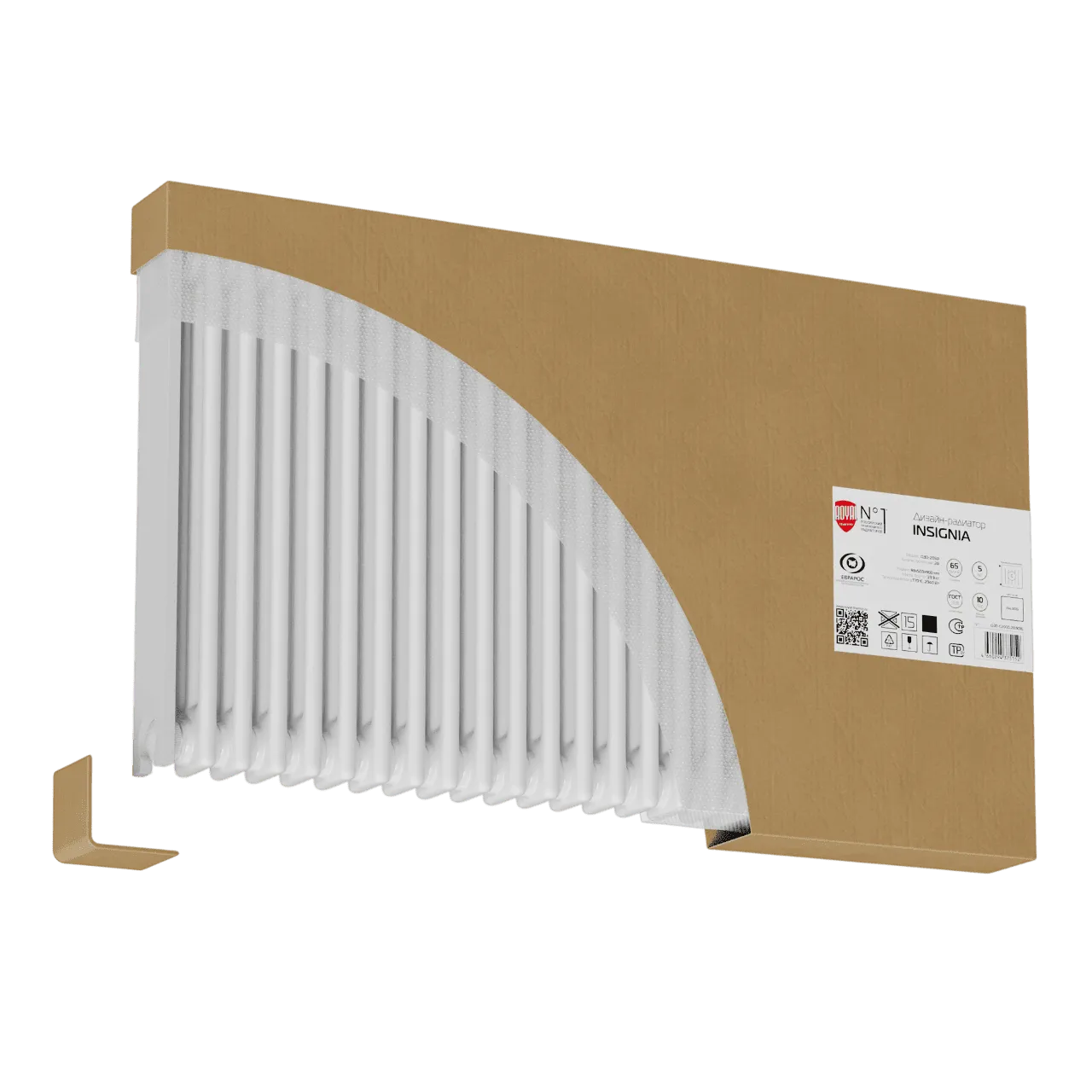 Дизайн-радиатор Royal Thermo Insignia C3050 - 18 секц. RAL9016 (4)