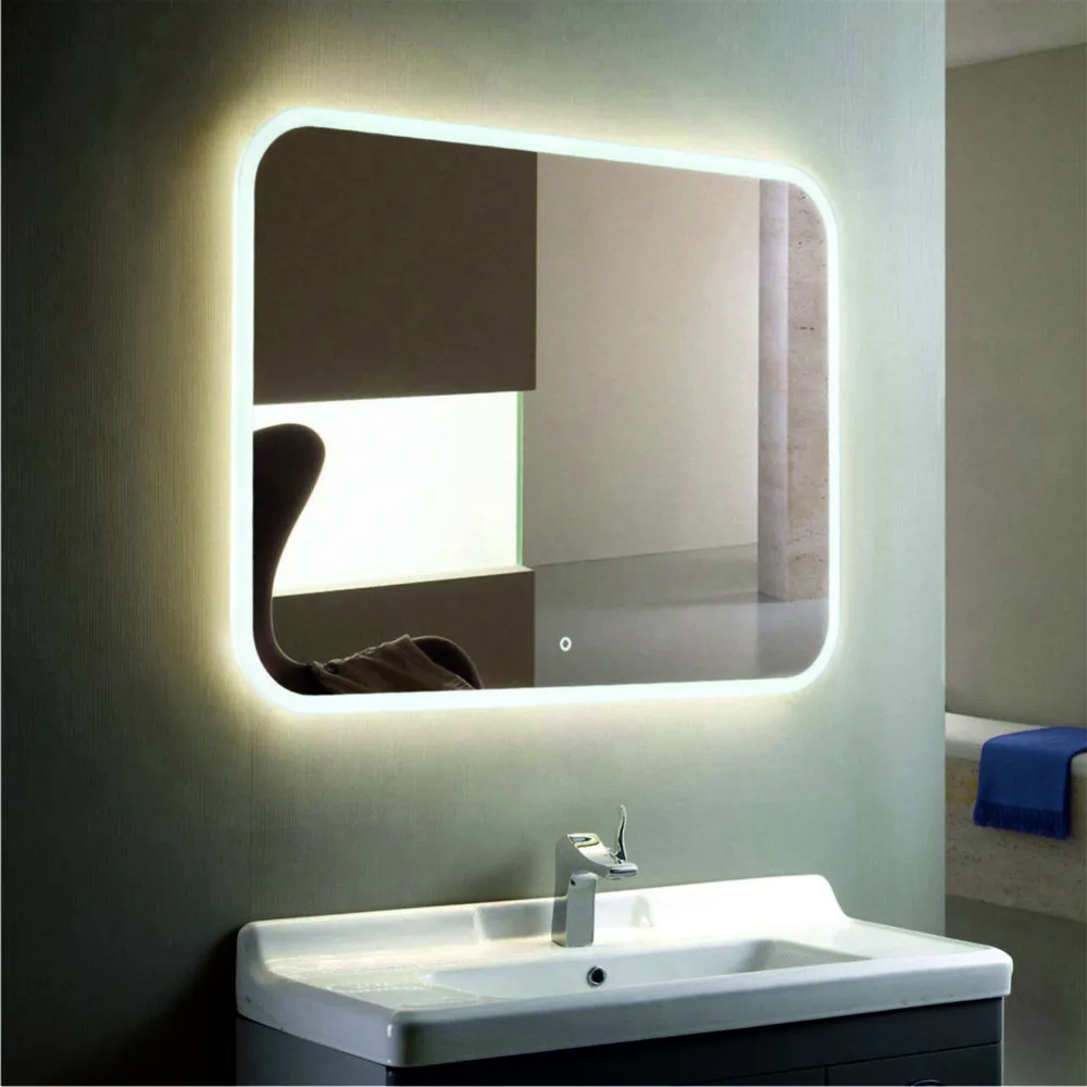 Зеркало с подсветкой Calypso Demure Led 80x60 с подогревом [Прямоугольное, Сенсор, ЗЛП634]