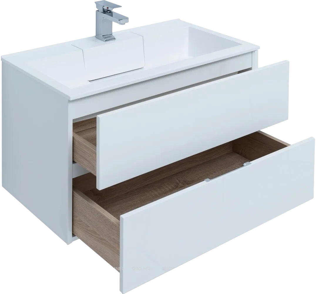 Тумба с раковиной Aquanet-Алвита 80 белый (4)