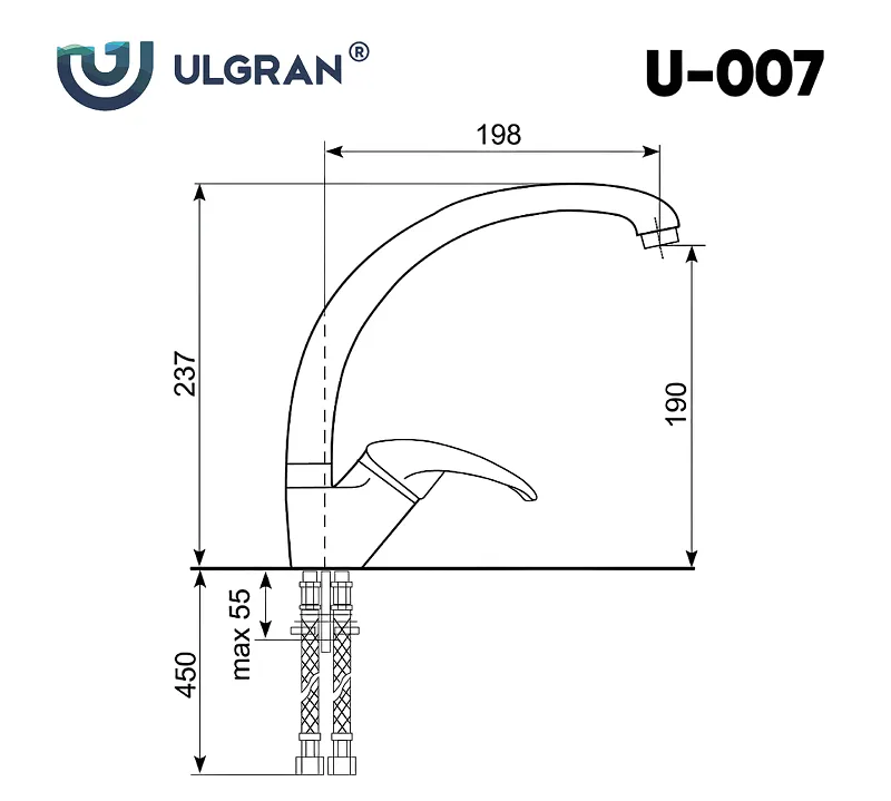 Смеситель Ulgran Classic U-007-309 (2)
