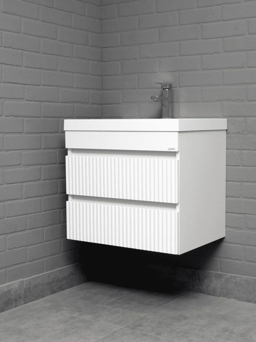 Тумба с раковиной Unit 60 Бриз с двумя ящиками В2 (5)