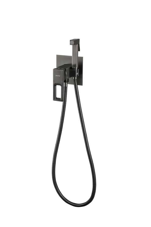 Гигиенический душ встраиваемый Gappo G17-9 [Оружейная сталь, Матовая, G7217-9]