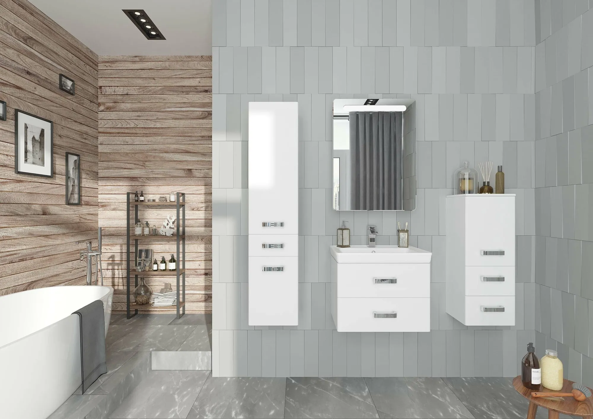 Тумба с раковиной AQUATON Америна 60 + Тигода 60 (3)