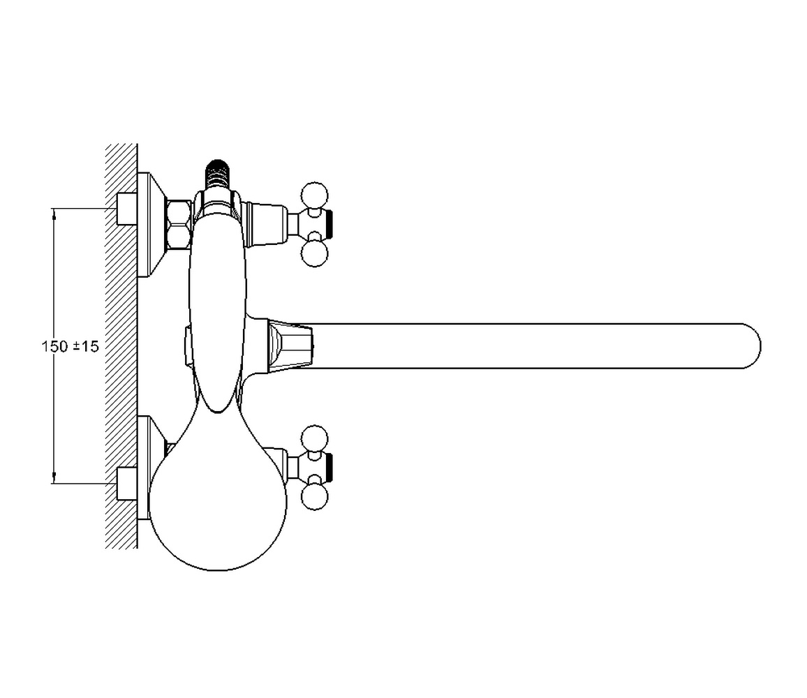 Смеситель для ванны G.Lauf QTZ7-A856 (3)