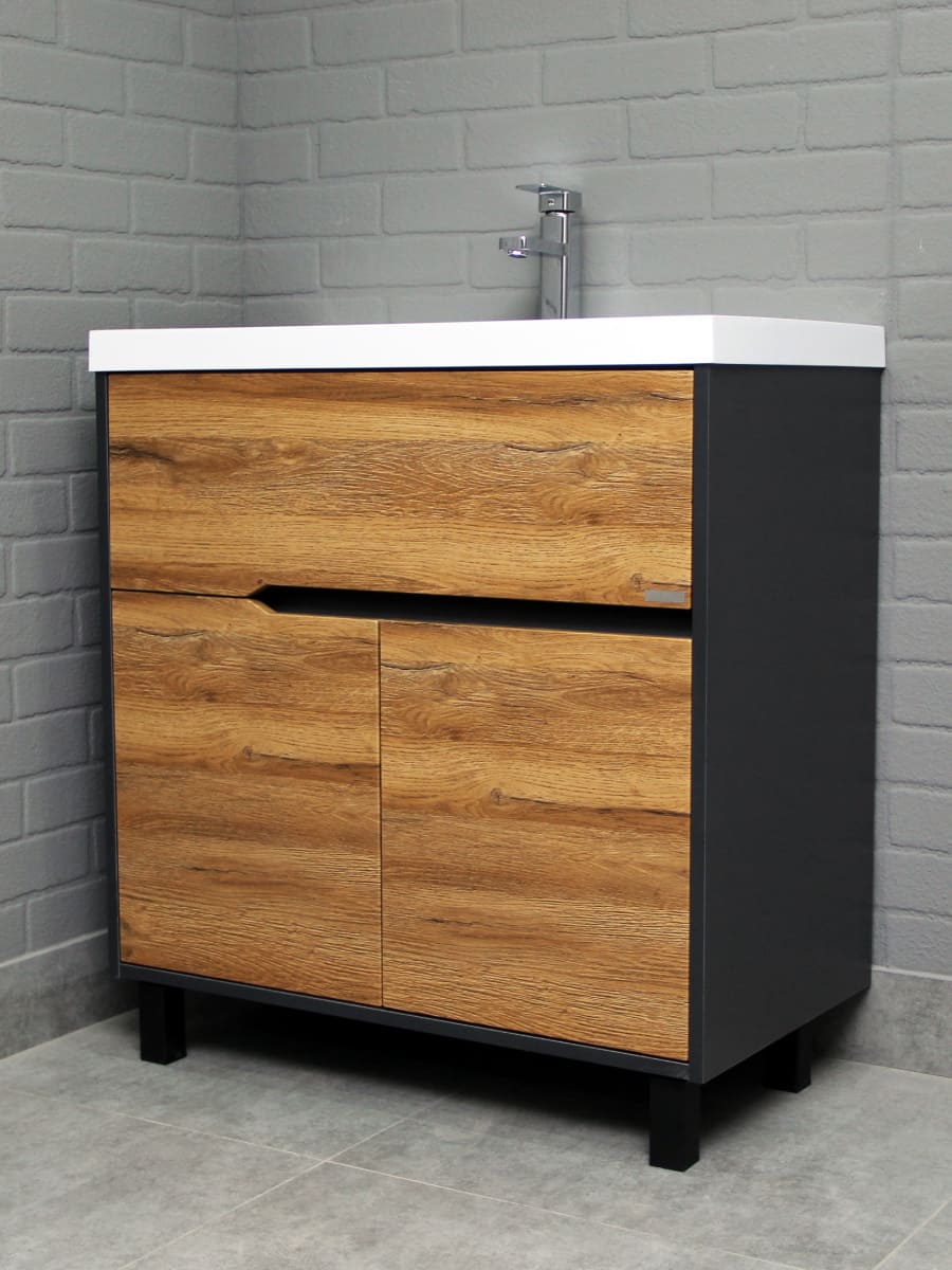 Тумба с раковиной Домино Classica 80 Karat Вотан В1 (5)