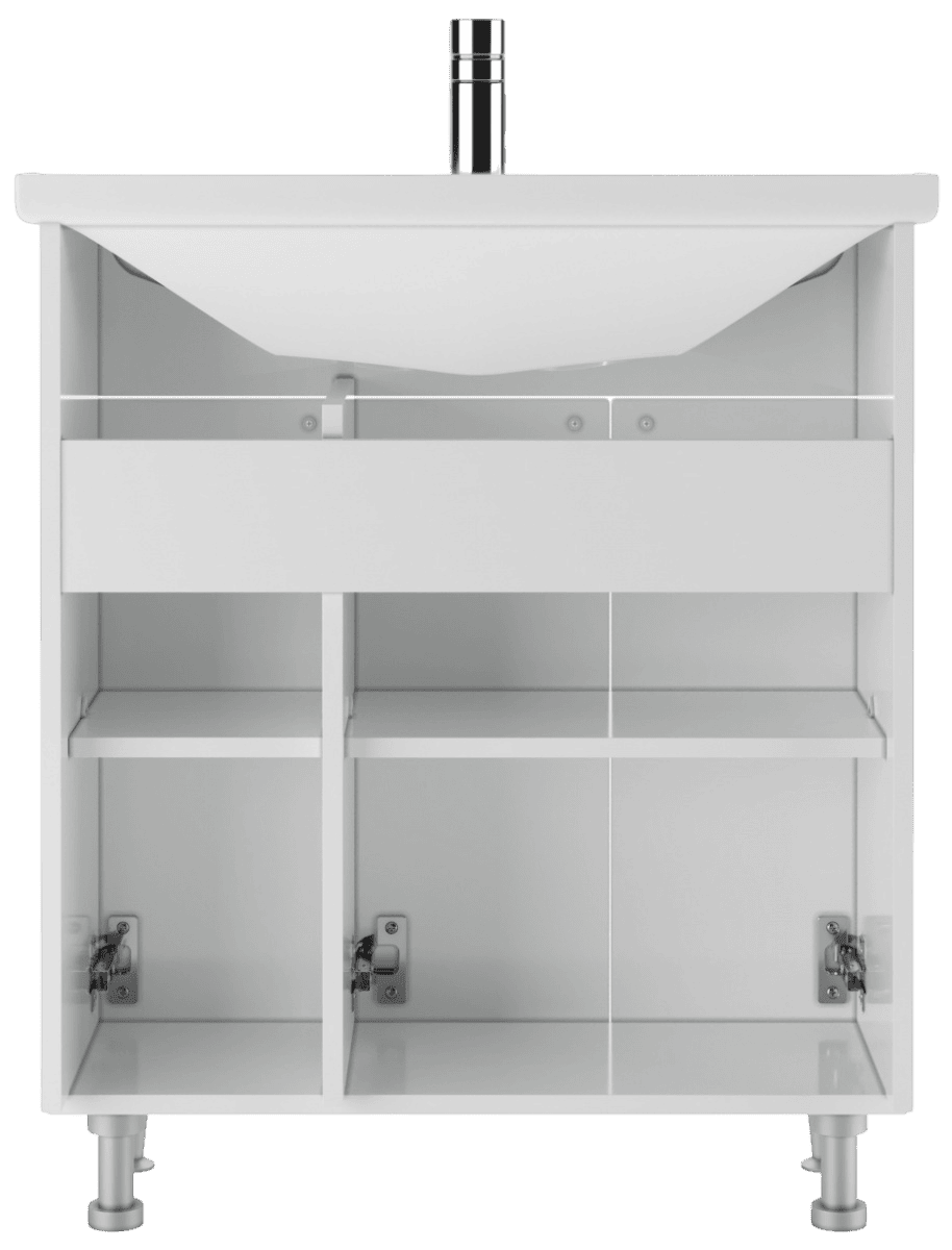 Тумба с раковиной Айсберг Амур 70 Промо без ящика (4)