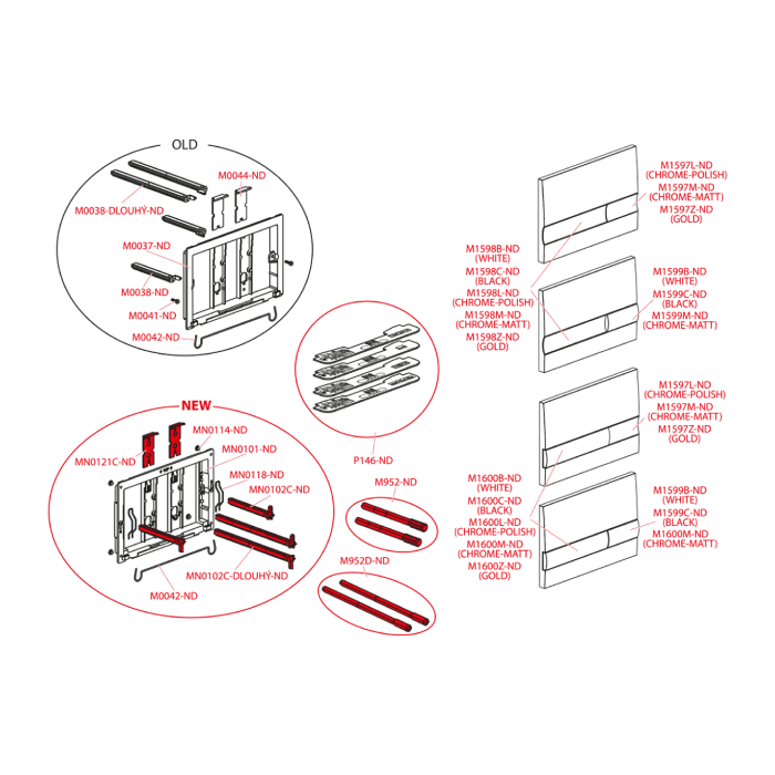 Кнопка AlcaPlast-M1710-8 (3)