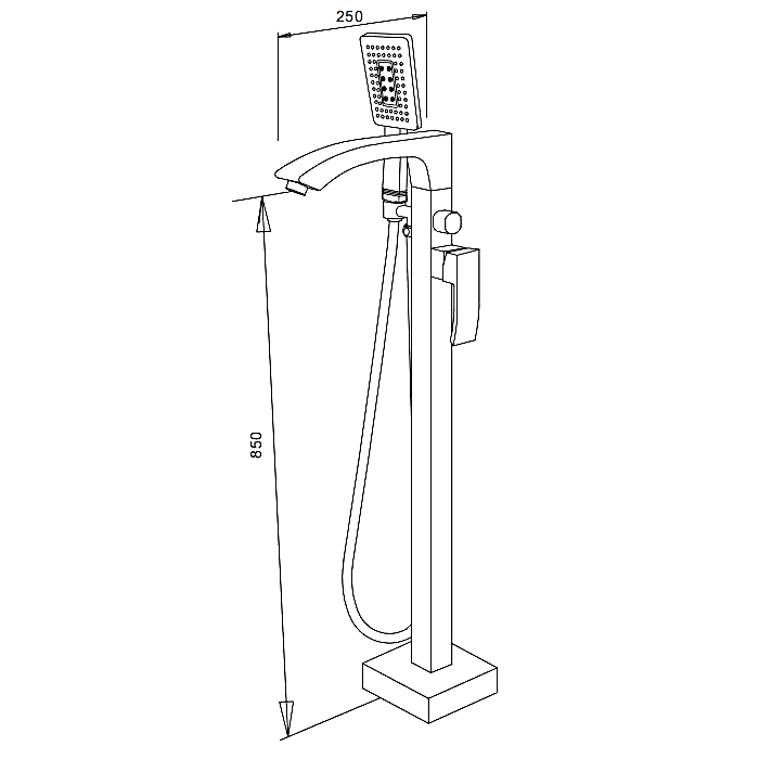Смеситель напольный Gappo G3007-8 (13)