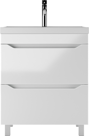 Тумба с раковиной Айсберг Bazis 70 Ева с двумя ящиками В2