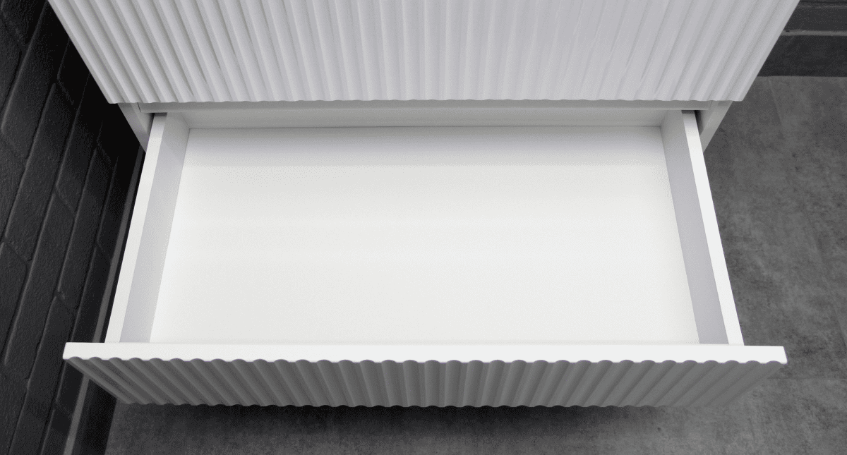 Тумба с раковиной подвесная Айсберг-Unit 70 Бриз с двумя ящиками В2 (5)