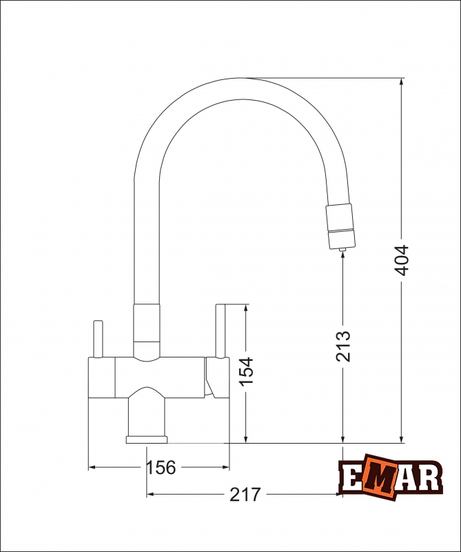 Смеситель EMAR ЕС - 3015 Satin - 4