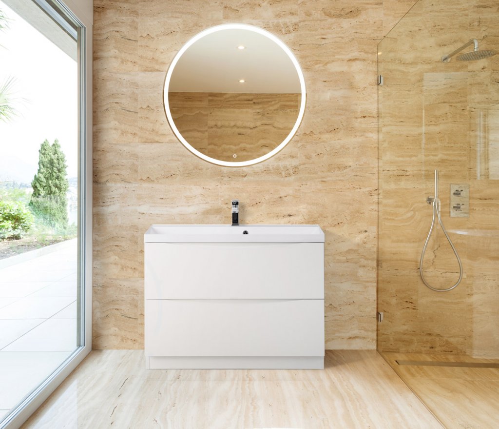 Тумба с раковиной BelBagno MARINO-800-2C-PIA-BL-P (5)