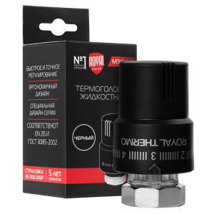 Термоголовка жидкостная Royal Thermo М30х1,5 (черный)