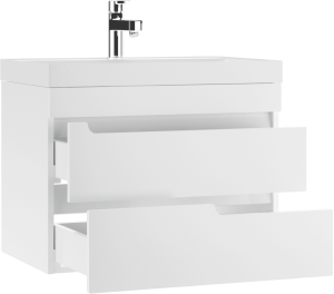 Тумба с раковиной АЙСБЕРГ Unit 70 Веста с двумя ящиками В2 (3)