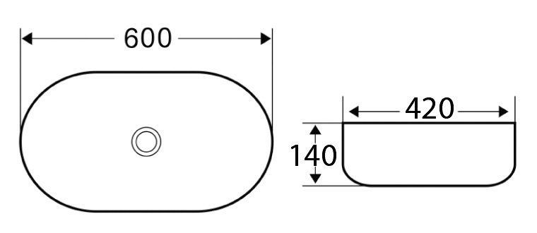 Раковина накладная BelBagno-BB1084 (4)