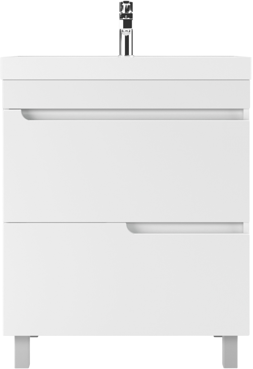 Тумба с раковиной Айсберг-Unit 70 Веста с двумя ящиками В2 (3)