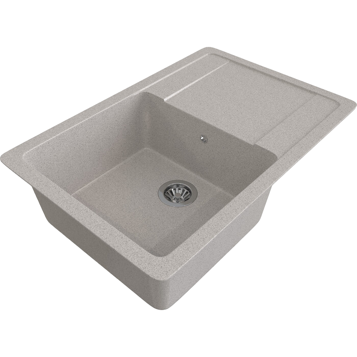 Мойка каменная Gamma Stone GS-15 серая матовая [640 х 505 мм, Серый, 1 чаша, GS.15.GR.MAT]