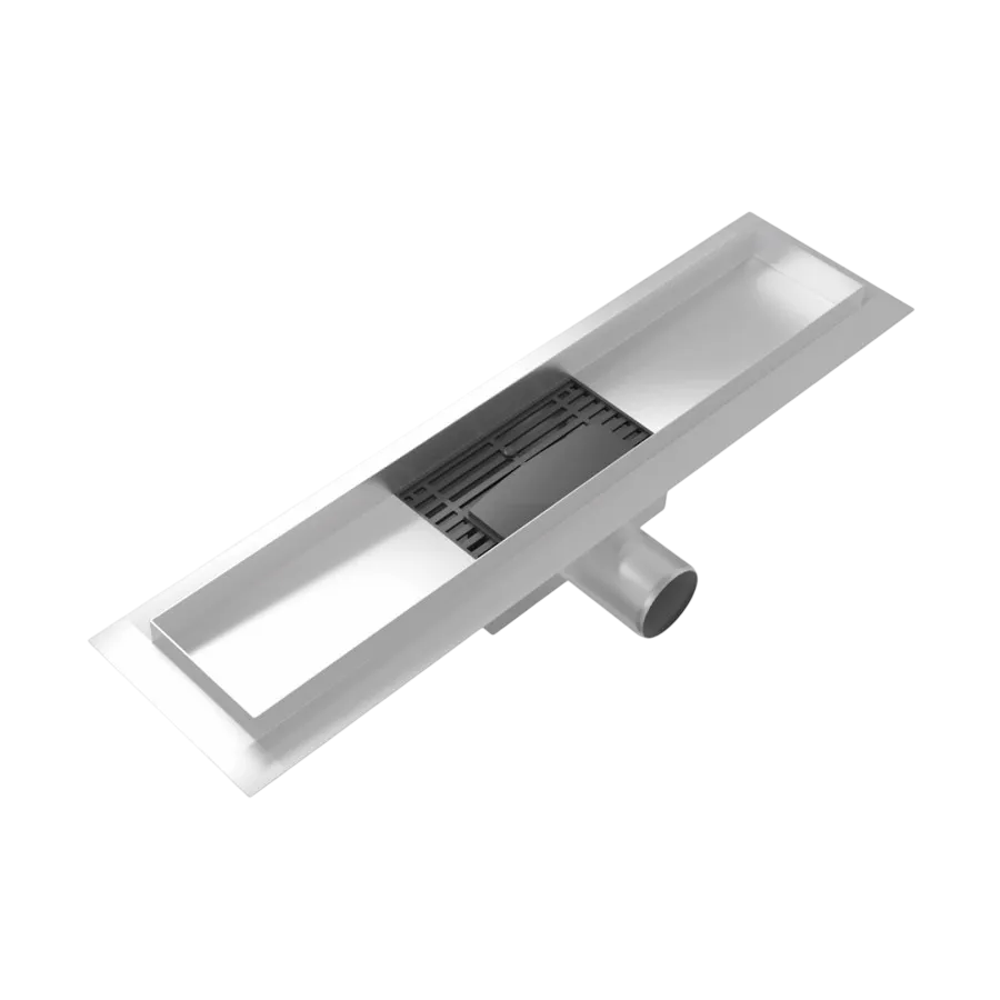 Душевой лоток Watersense Amelia W00456 40x10, под плиткунержавеющая сталь (3)