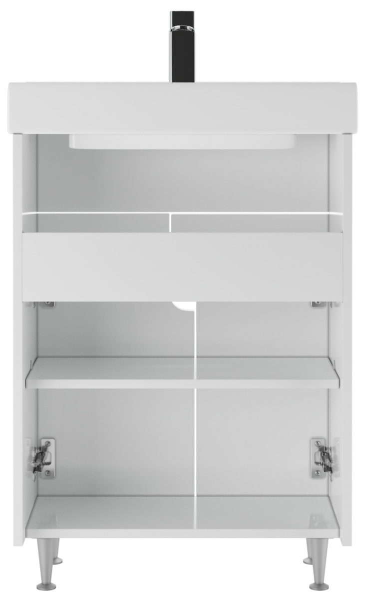 Тумба с раковиной Айсберг Енисей 60 Лилия без ящика (4)