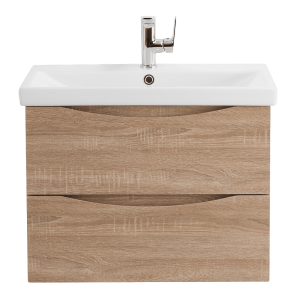 Тумба с раковиной BelBagno MARINO-CER-700-2C-SO-WO-P Rovere Bianco