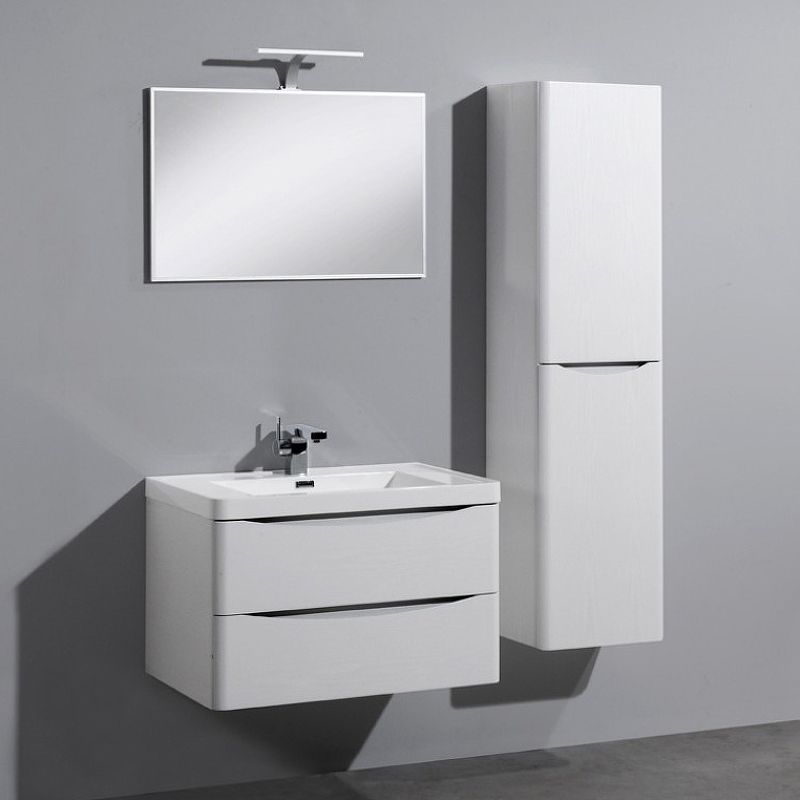 Тумба с раковиной подвесная BelBagno ANCONA 80 [Белый, Глянец, Раковина BelBagno EA-800-LVB, ANCONA-