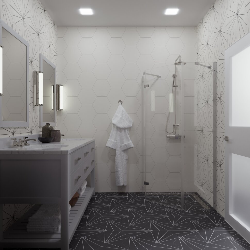 Душевое ограждение Сигма-Хром 90x90 (3)