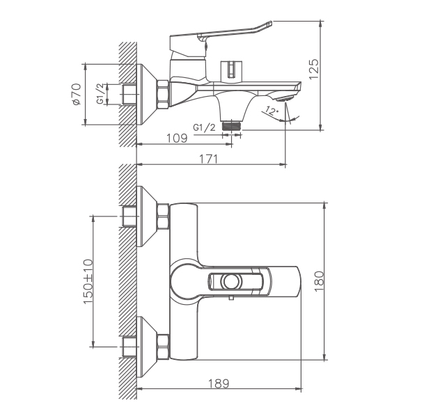 Смеситель для ванны Haiba-HB60556 (2)