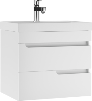 Тумба с раковиной Айсберг-Unit 60 Веста с двумя ящиками В2 подвесная