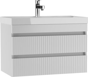 Тумба подвесная Айсберг-UNIT 80 Бриз с двумя ящиками В2