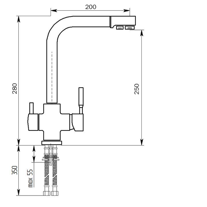 Смеситель Maxstone-MS-015 Терракот (2)