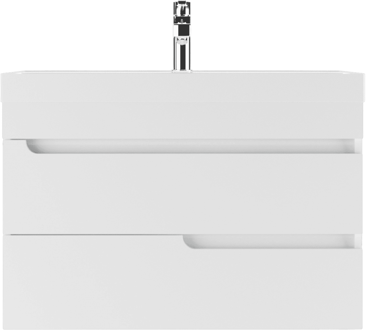 Тумба с раковиной АЙСБЕРГ Unit 70 Веста с двумя ящиками В2 (2)