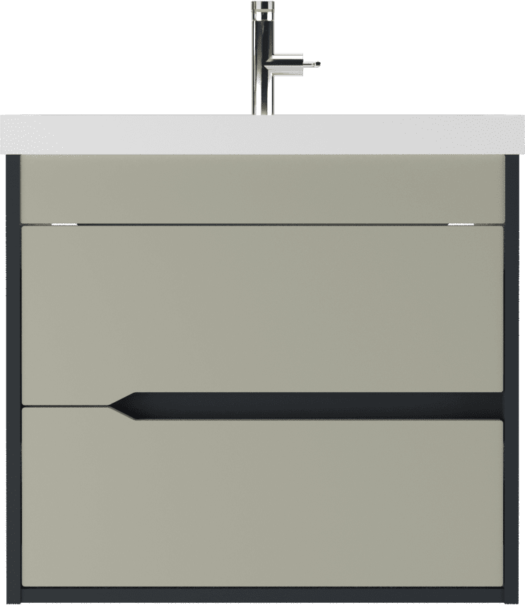 Тумба с раковиной Домино Classica 60 Karat Серый тауп В2 (2)