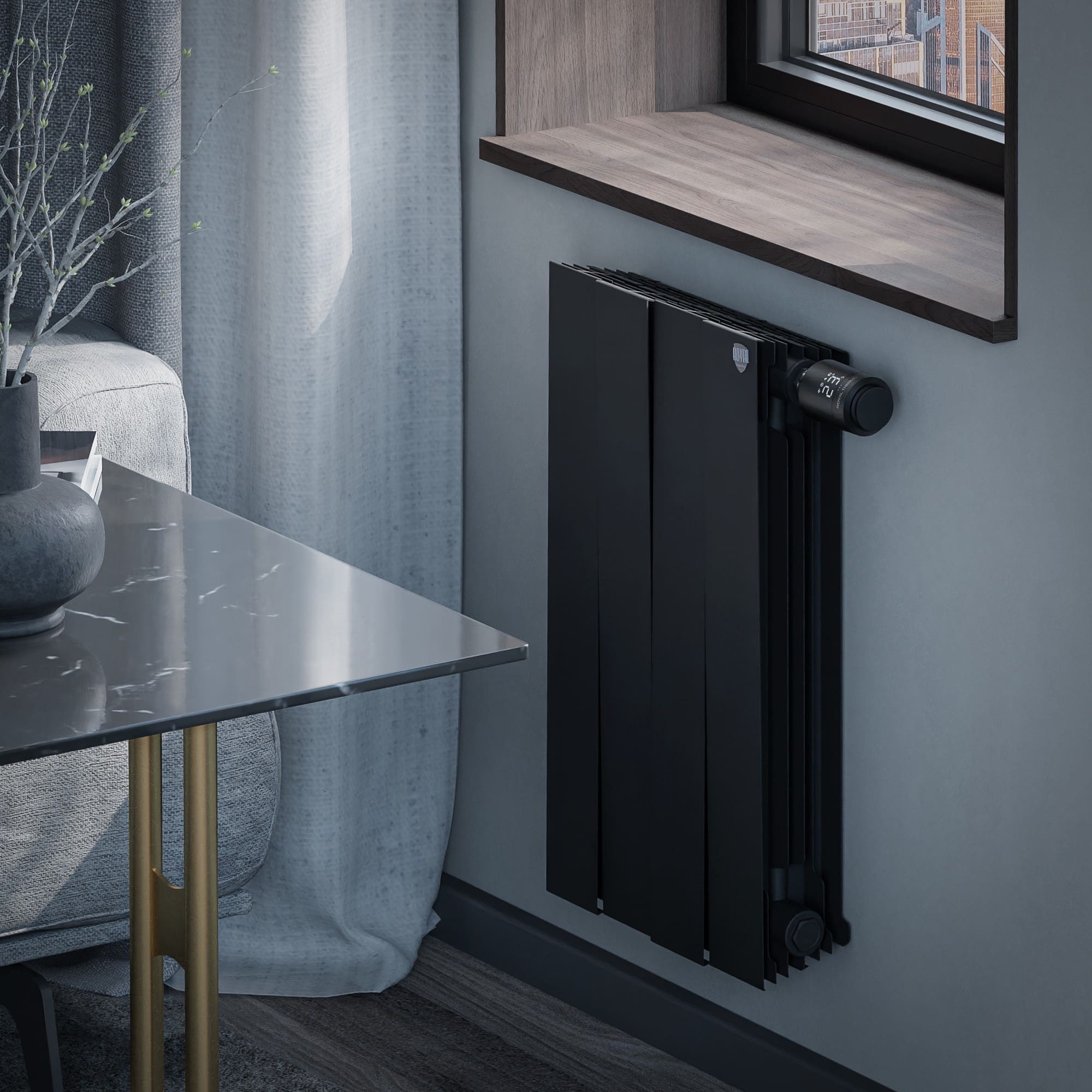 Радиатор Royal Thermo PianoForte 500 Noir Sable VDR80 - 4 секц (4)