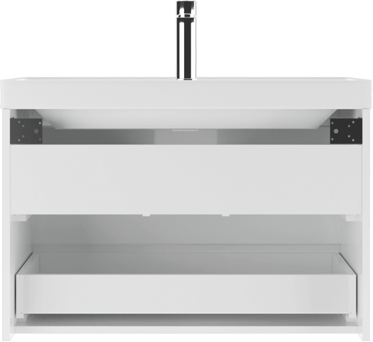 Тумба с раковиной АЙСБЕРГ Unit 70 Веста с двумя ящиками В2 (4)