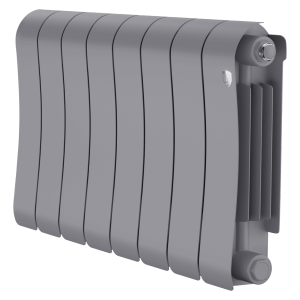 Радиатор биметаллический Royal Thermo Infinity 300 Silver Satin - 8 секц.