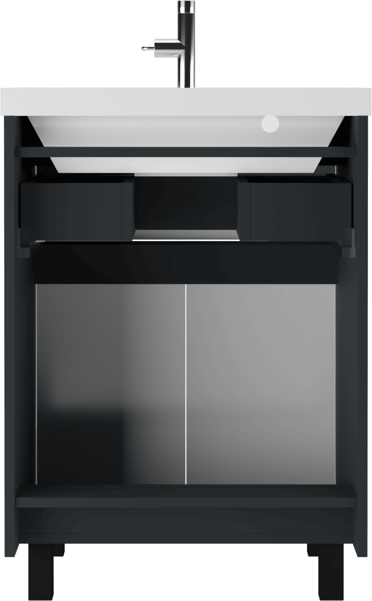 Тумба с раковиной Домино Classica 60 Karat Серый тауп В1 (4)