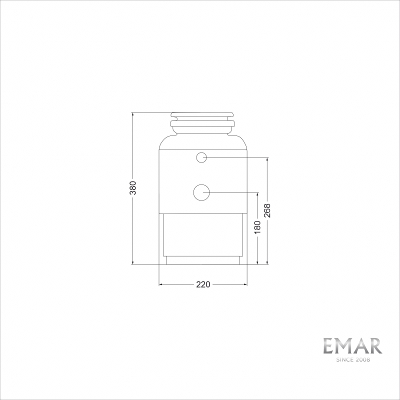 Измельчитель пищевых отходов Emar ATC-KZ560A (3)