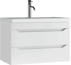 Тумба с раковиной Айсберг Bazis 80 Ева с двумя ящиками В2