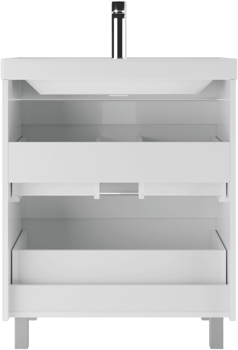 Тумба с раковиной Айсберг-Unit 70 Веста с двумя ящиками В2 (4)