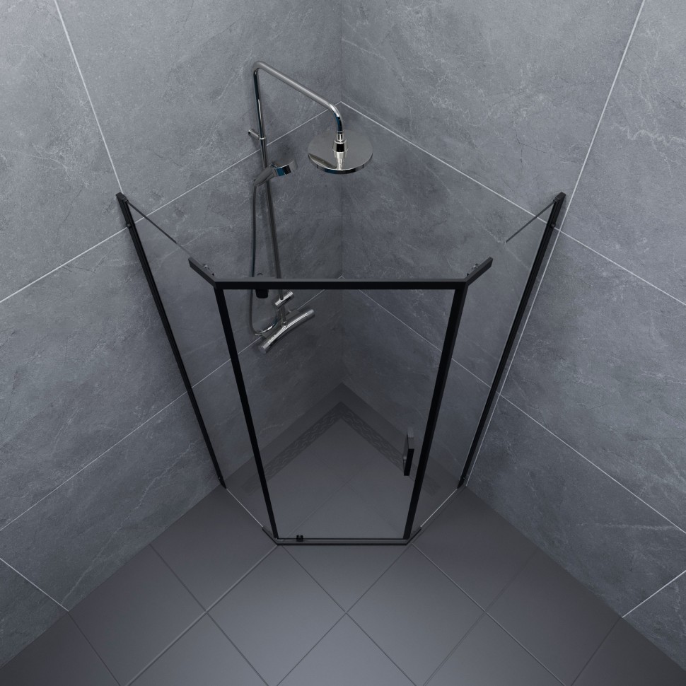 Душевое ограждение Дека-Блэк 90x90 (3)