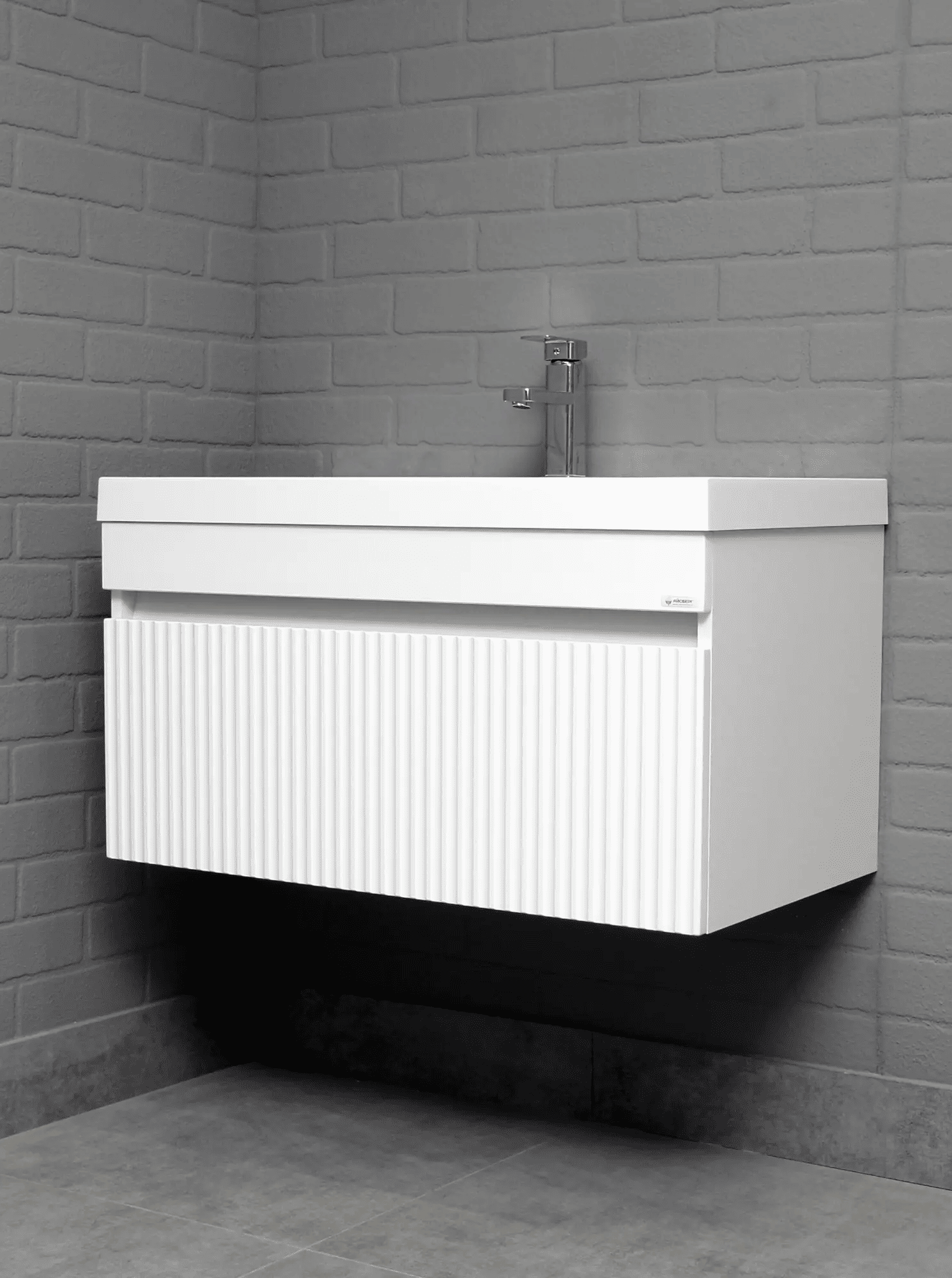 Тумба с раковиной Айсберг-Бриз 80 под умывальник Unit B1 (5)