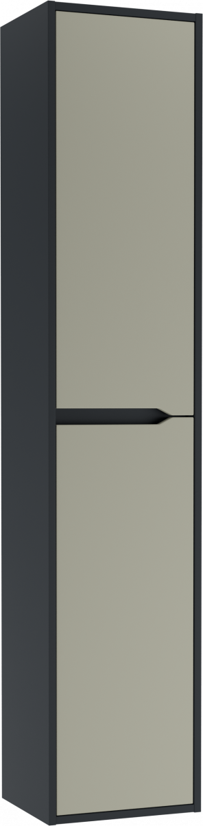 Пенал подвесной  Домино 35 Karat Серый тауп без ящика правый