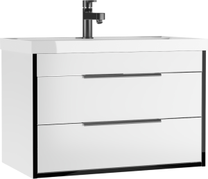 Тумба подвесная под умывальник Домино Unit 80 Форта (Forta) B2 Белый