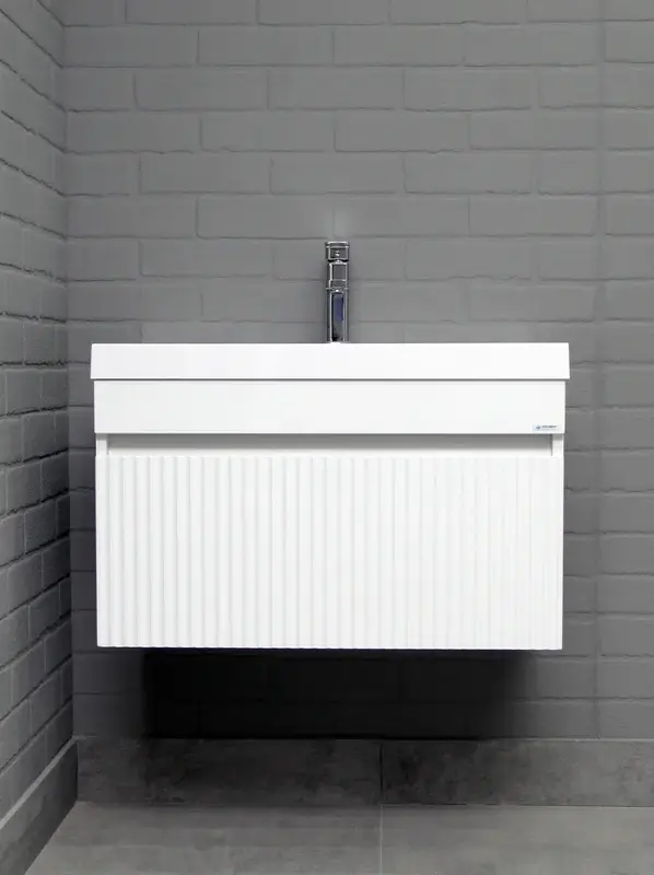 Тумба с раковиной Айсберг-UNIT 70 Бриз с одним ящиком В1 (3)