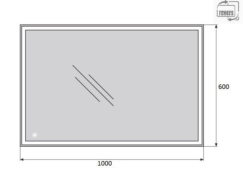 Зеркало BelBagno SPC-GRT-1000-600-LED-TCH (2)