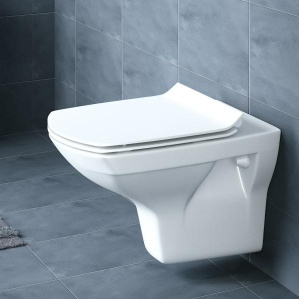 Унитаз подвесной Cersanit CARINA XL CLEAN ON DPL EO SLIM Carina [Белый, Глянец, Горизонтальный выпус