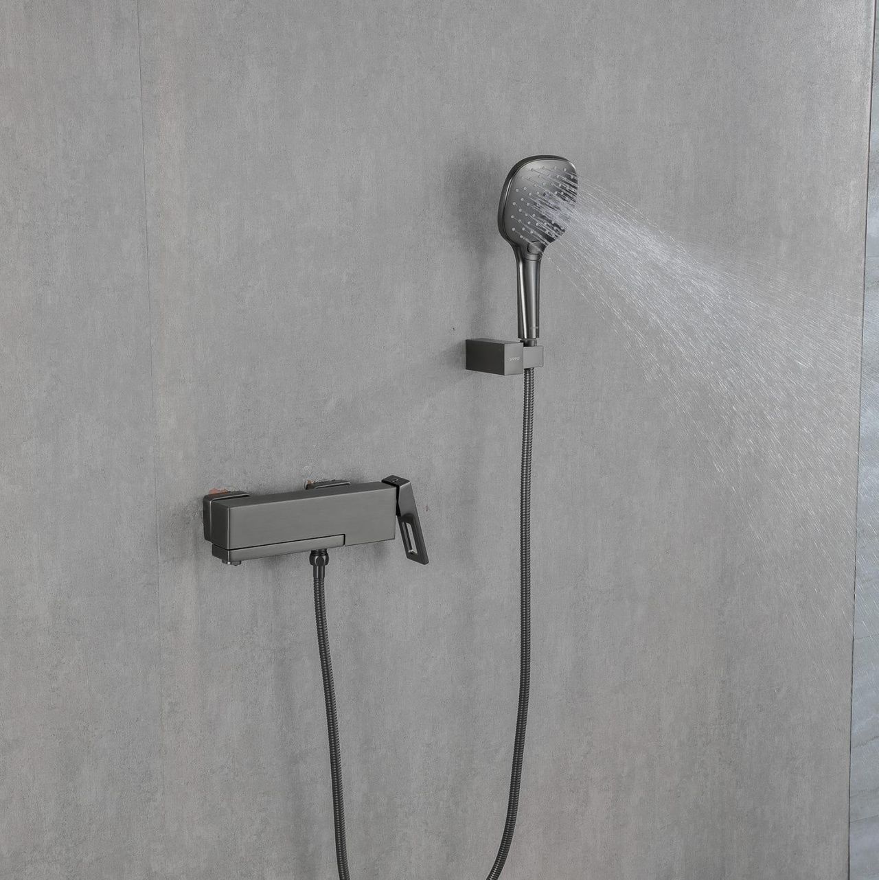 Смеситель для ванны с душем Gappo G17-9 [Латунь, Рычаг, Оружейная сталь, G3217-9]